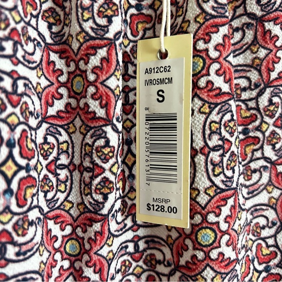 Max Studio NWTs Cottagecore Patterned Peasant Dress Women’s Size Small - Picture 4 of 8